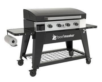 BEEFMASTER 4 BURNER PLATE BBQ C/W HOOD G4BEEFG